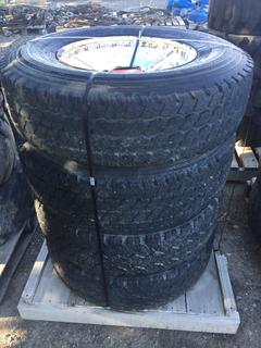 Set of (4) Bridgestone Radial Tires w/ Rims  LT 235/85 R16.