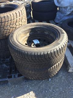 (2) Continental Tires 205/55 R16 94H w/ Rims.