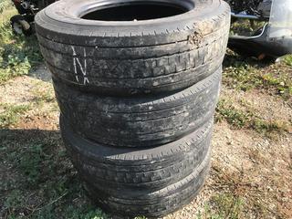 Selling Off- Site -  (4) Goodyear Regrovable 245/70R19.5 Tires.  Location - 527 North 200 East, Raymond, AB -  For Further Information Please Call Chris 403-308-1161.