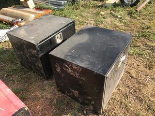Selling Off- Site -  (2) Truck Boxes 30"x24"x24" Used.  Location - 527 North 200 East, Raymond, AB -  For Further Information Please Call Chris 403-308-1161.