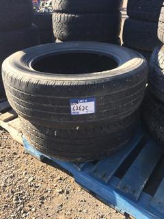 (2) Hankook Optimo H725 Tires P235.60R17 100T. *No Rims*