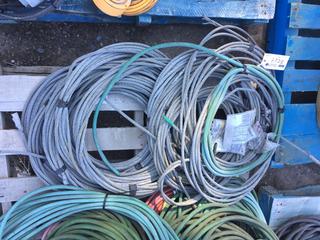 Partial Rolls of 3/8" Steel Cable.