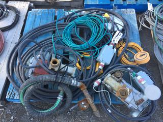 Pallet of Electrical Wire, Great Plains Industries Fuel Transfer Pump, Model# M-3120 & Fuel Transfer Pump.
