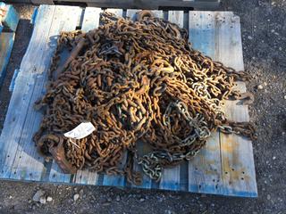 Quantity of Assorted Chains w/ Hooks.