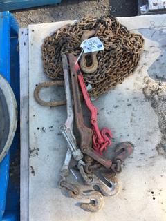 (3) Boomers & Length of Chain w/ Hooks.