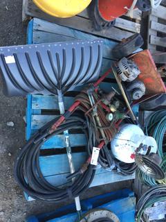 Cutting Torches, 120' Power Cord 12-4, 50' Hose, Propane Heater & Snow Shovel.