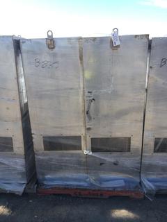 (2) Stainless Steel Boiler Cabinets from Vac Truck 30" x 24" x 62 1/2".