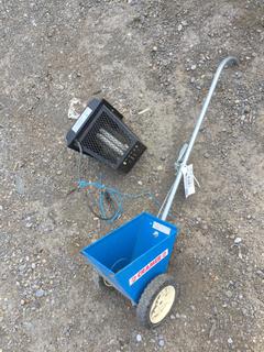 Small Hand Seed/Fertilizer Spreader & Patio Bug Zapper.