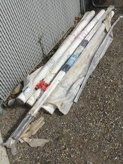 9' Rolls of Nova Brand Building Wrap & Deck Railing Pieces.