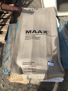 Maax Wall Surround - Utah 59" White, Model# 102573-000-129-000. *Slight Chips on Panels*