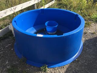Blue Poly Water Trough 30 Gal, 6' Round.