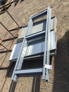 Quantity of Metal Shelving. *Missing Clips for Shelves*