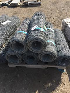 (6) Rolls of Game Fence 9/39/9 x 14 Ga, Approximately 1980'.