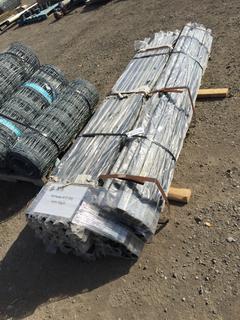 (78) Square Black Steel Posts 2" x 2"  8'L.