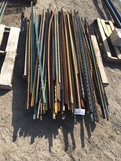 Quantity of 6' Metal Posts for Holding Up Snow Fence.