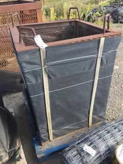 Steel Mesh Cage 3' x 3' x 4'.