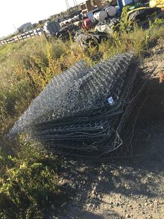 Quantity of 4" x 3" Mesh Fencing Material 82"H. *Cut Into Sections*