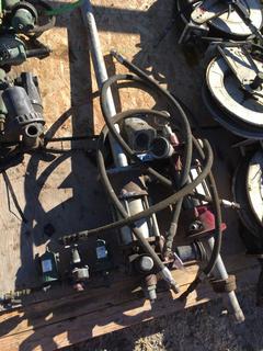 (2) Oil Pumps Alemite LLC S/N T12 , Max Air Pressure 200 Psi, Max Fluid Pressure 1200 Psi.