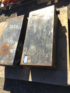 (2) Steel Fuel Tanks 10"W x 34"L x 16"H.
