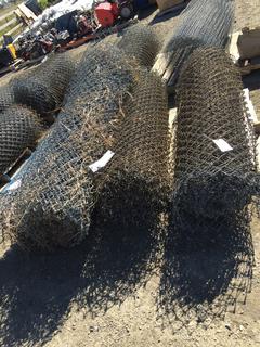 (4) Rolls of Chain Link Fence 6'H x 25'L Ea.
