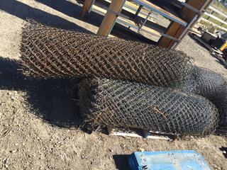 (3) Rolls of Chain Link Fence 6'H x 25'L Ea.