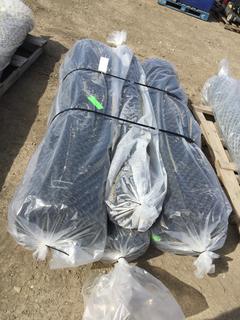 (3) Rolls of 6' x 1 1/4" x 9 ga Black Mesh Fencing, Approx. 100'.