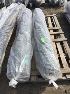 (2) Rolls of 8' x 1 3/4" x 9 ga Galvanized Mesh Fencing, Approx. 50'.