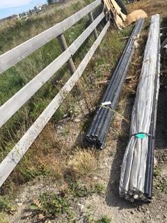 (1) Bundle of 1 5/8" x 21' Swedge End Black Pipe 40 Pcs.