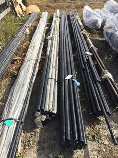 (1) Bundle of 1 5/8" x 21' Swedge End Black Pipe 20 Pcs &  1 5/8" x 21' Sch 40 Black Pipe 20 Pcs.