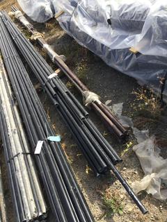 (1) Bundle of 1 5/8" x 21' Swedge End Black Pipe 20 Pcs &  of 1 5/8" x 21' Sch 40 Black Pipe 20 Pcs.