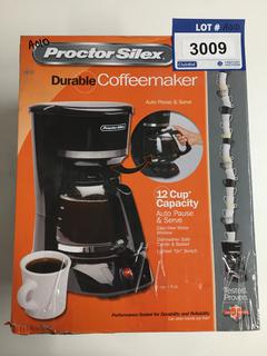 Proctor Silex Durable 12-Cup Coffee Maker.