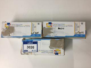(3) Spring Pivot Hinges.