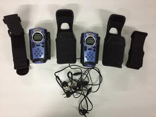 (2) Panasonic 2-Way Radios c/w Cases & Earbuds.
