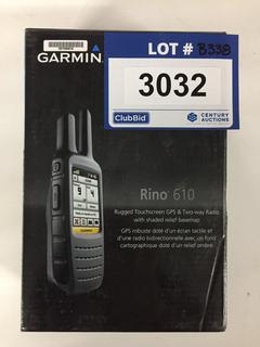 Garmin Rino 610 Rugged Touch Screen GPS & 2-Way Radio w/ Shaded Relief Basemap.