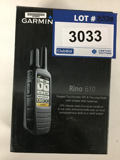 Garmin Rino 610 Rugged Touch Screen GPS & 2-Way Radio w/ Shaded Relief Basemap.