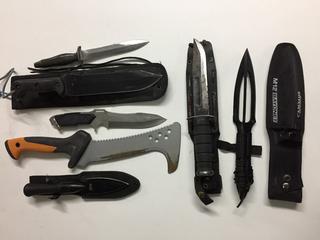 Quantity of Assorted Hunting Knives & Saws.