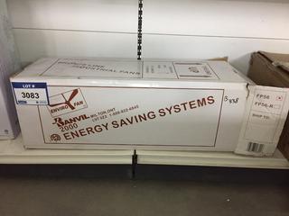 Banvil Bronze Line Industrial Ceiling Enviro Fan, 56" Diameter w/ 10" Down Rod, FP56.