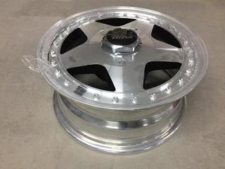 (4) Ultra Lite Custom Wheels (Wheel Size 14x6, Bolt Circle 5-115, Offset +22, Center Bore 72.62), Part # 294-4690.