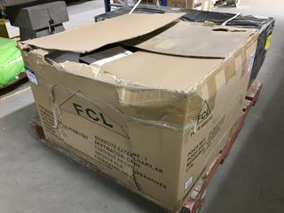 Element 3-Piece Steel/Wood Glider Chat Set.