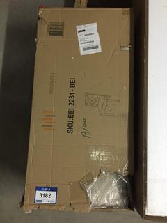 Pin Tucked Fabric Chair, Champagne.