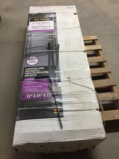 Co-Op Gold 4-Tier Metal Shelf.