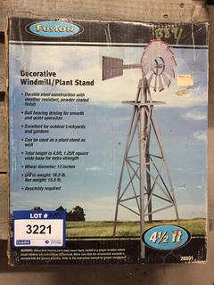 Fusion 4 1/2' Decorative Windmill/Plant Stand.