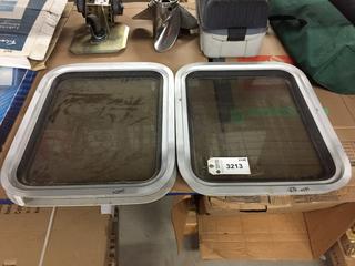 (2) RV Tempered Glass Windows.