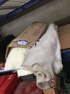 Fiberglass Woven Sheets & 4" Insulated Flexible Ducting.