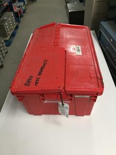 Quantity of Assorted Bearings in Red Tote.