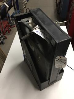 Fuel Can Holder 14" x 8" x 19" & Metal Fuel Can.