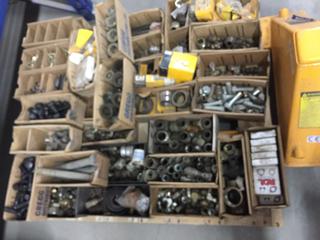 Pallet of Assorted Bolts & Fittings.