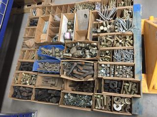 Pallet of Assorted Bolts, Nuts, Washers & Screws.
