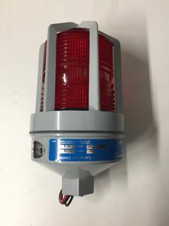 (6) Red Industrial Strobe Warning Lights 10-30V .8 - .4 Amps.