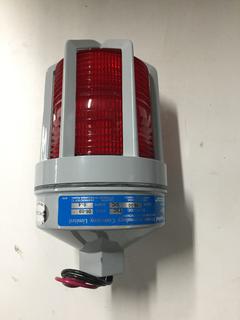 (6) Red Industrial Strobe Warning Lights 10-30V .8 - .4 Amps.